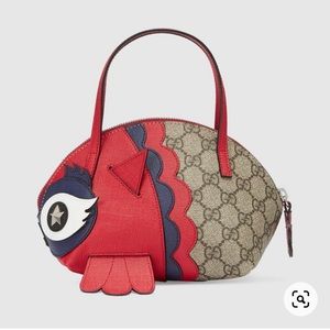 *NEW* GG Supreme Monogram Owl Top Handle Bag Beige